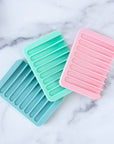 Earth Ahead - Waterfall Silicone Soap Dish - Seafoam Green