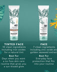 Badger Mineral Tinted Face Sunscreen SPF 40, with Zinc Oxide