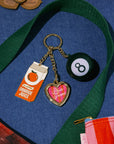Fidget Keychain, Orange Juice