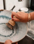 Bamboo Pot Scrubber - With replaceable head