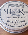 Superior Dry Goods - Organic Bay Rum Beard Balm | All Natural