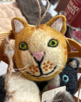 The Winding Road - Ornament - Felt Cat Head, Assorted