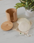 Me Mother Earth - Bamboo Storage Box + Hemp Cotton Rounds | Zero Waste Beauty