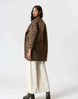 Ladies Cheetah Print Coat