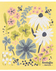 Bees And Blooms Swedish Dishcloth