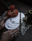 Open Sea - Mourning Oval 2 Greeting Card