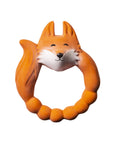 Natural rubber Teether Fox - Orange