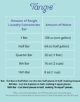 Tangie Laundry Concentrate Bar – Makes 1 Gallon, Zero Waste