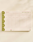 Garden Border Weekly Planner Notepad