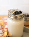 Zefiro - Pourable Jar Lid - Regular Mouth - Stainless Steel
