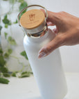 Me Mother Earth - Stainless Steel Water Bottle with Bamboo Lid