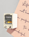 Mini Retro Oven Fridge Magnet with Tiny Bread