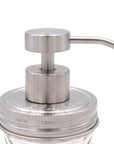 Mason Jar Lifestyle - Satin / Brushed Finish Soap Pump Dispensers for Mason Jars