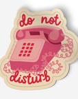 Do Not Disturb Corded Phone Sticker