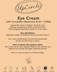 Cucumber + Coffee Vegan Eye Cream - Bulk Refill