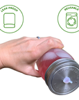Mason Jar Lifestyle - Stainless Steel Straw Hole Tumbler Lids for Mason Jars