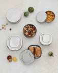 Stainless Steel Containers, Set of 3