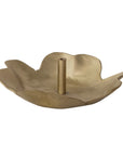 Brass Flower Shaped Incense Holder, Matte Finish