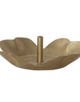 Brass Flower Shaped Incense Holder, Matte Finish