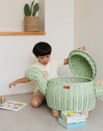 Dinosaur Storage Basket - Mint Green