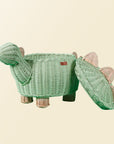 Dinosaur Storage Basket - Mint Green