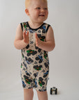 Monster Truck Shorty Tank Romper