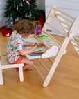 Versatile Montessori Climbing Set with Folding Table and Chair