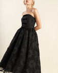 CONFIDENCE GAME LACE MIDI DRESS