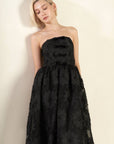 CONFIDENCE GAME LACE MIDI DRESS