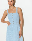 CAREFREE DAISY WOVEN MIDI DRESS