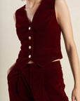 COY CHARM VELVET VEST