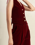 COY CHARM VELVET VEST