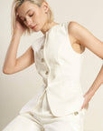 DELICATE HUE WOVEN VEST