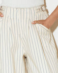 COFFEE RUN STRIPED WOVEN PANTS