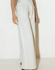 COFFEE RUN STRIPED WOVEN PANTS