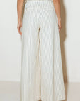 COFFEE RUN STRIPED WOVEN PANTS