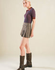 BLISSFUL STROLLS SWEATER POLO TOP