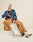 BLISSFUL STROLLS SWEATER POLO TOP
