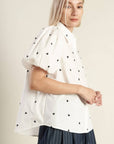 FOREVER DAYDREAMING WOVEN TOP