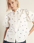 FOREVER DAYDREAMING WOVEN TOP