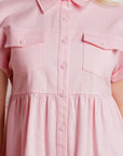COMMON GROUND TWILL MINI DRESS