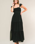 FORGOTTEN ROMANCE WOVEN MAXI DRESS