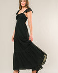 FORGOTTEN ROMANCE WOVEN MAXI DRESS