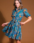 FLOWER GIRL WOVEN MINI DRESS