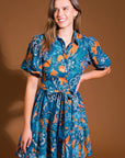 FLOWER GIRL WOVEN MINI DRESS