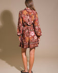 DESERT DAWN WOVEN MINI DRESS