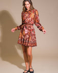 DESERT DAWN WOVEN MINI DRESS