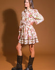 DESERT DAWN WOVEN MINI DRESS