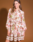 DESERT DAWN WOVEN MINI DRESS