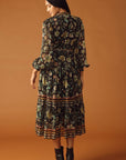 ALONG THE WAY WOVEN MIDI DRESS